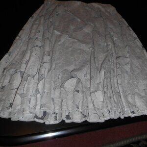Light grey lacey skirt